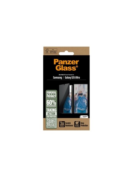 PanzerGlass Privacy Screen Protector Samsung Galaxy S25 Ultra | Ultra-Wide Fit | PanzerGlass 4 PanzerGlass Privacy Screen Protector Samsung Galaxy S25 Ultra | Ultra-Wide Fit | PanzerGlass 4
