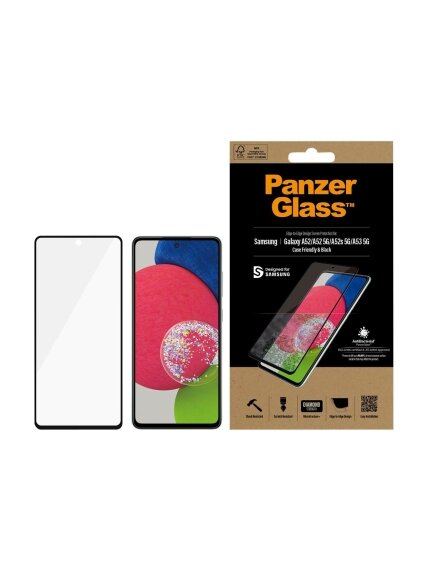 PanzerGlass | Samsung | Galaxy A52 | Black/Transparent | Antifingerprint screen protector 4 PanzerGlass | Samsung | Galaxy A52 | Black/Transparent | Antifingerprint screen protector 4