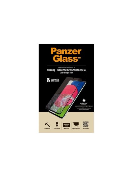 PanzerGlass | Samsung | Galaxy A52 | Black/Transparent | Antifingerprint screen protector 5 PanzerGlass | Samsung | Galaxy A52 | Black/Transparent | Antifingerprint screen protector 5