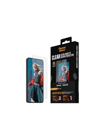 PanzerGlass Screen Protector Samsung New Galaxy S26 | Ultra-Wide Fit w. FASTFIT IN-A-BOX | PanzerGlass 3 PanzerGlass Screen Protector Samsung New Galaxy S26 | Ultra-Wide Fit w. FASTFIT IN-A-BOX | PanzerGlass 3