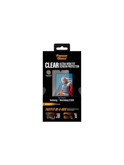 PanzerGlass Screen Protector Samsung New Galaxy S26 | Ultra-Wide Fit w. FASTFIT IN-A-BOX | PanzerGlass 5 PanzerGlass Screen Protector Samsung New Galaxy S26 | Ultra-Wide Fit w. FASTFIT IN-A-BOX | PanzerGlass 5