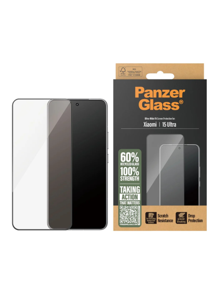 PanzerGlass Screen protector | Xiaomi | 15 Ultra | Glass | Transparent | Ultra-Wide Fit 1