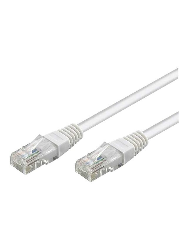 Patch Cable | 68637 CAT 6 U/UTP | PVC AWG 24/7 | Cable length: 5 m | White Patch Cable | 68637 CAT 6 U/UTP | PVC AWG 24/7 | Cable length: 5 m | White