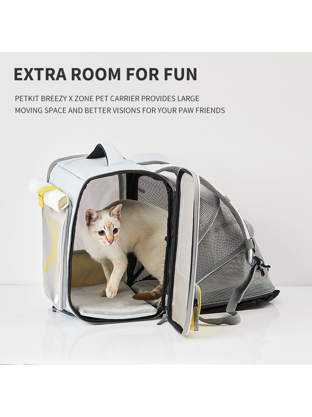 PETKIT | Pet Carrier | BP3 X ZONE | Grey 3 PETKIT | Pet Carrier | BP3 X ZONE | Grey 3
