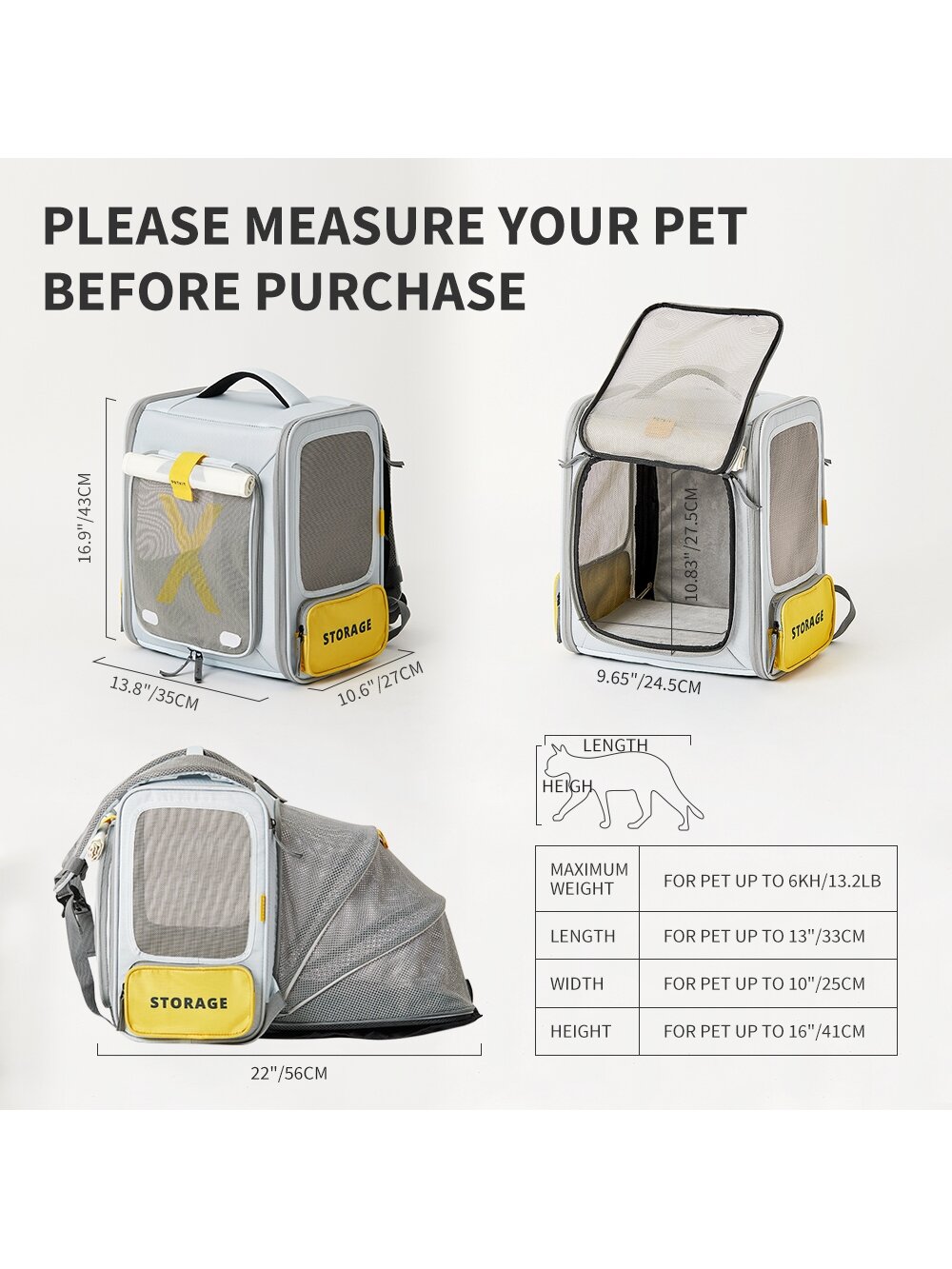 PETKIT | Pet Carrier | BP3 X ZONE | Grey 6