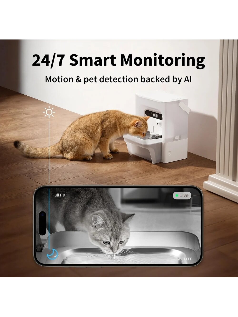 PETKIT Pet Water Fountain with Camera | EverSweet Ultra | Capacity 5 L | Material ABS, 304 Stainless Steel, PP, PPO | White 1 PETKIT Pet Water Fountain with Camera | EverSweet Ultra | Capacity 5 L | Material ABS, 304 Stainless Steel, PP, PPO | White 1
