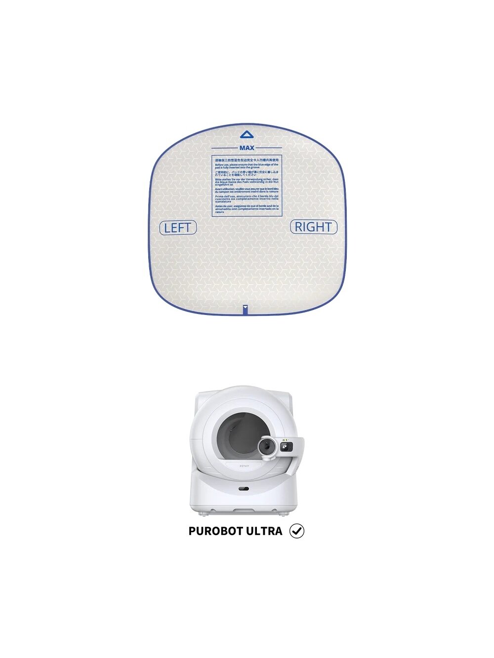 PETKIT | Purobot Ultra Cat Litter Mat | 44 x 44 x 1 cm 1 PETKIT | Purobot Ultra Cat Litter Mat | 44 x 44 x 1 cm 1