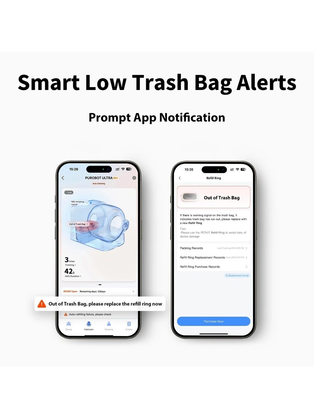 PETKIT | Waste bag set for Purobot Ultra, 3 pcs 4 PETKIT | Waste bag set for Purobot Ultra, 3 pcs 4