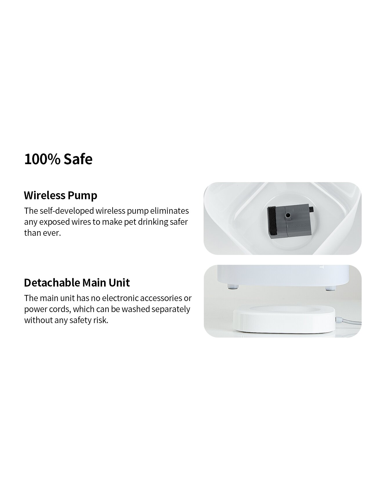 PETKIT | Smart Pet Drinking Fountain | Eversweet Solo | Capacity 1.8 L | Filtering | Material Plastic | White 7