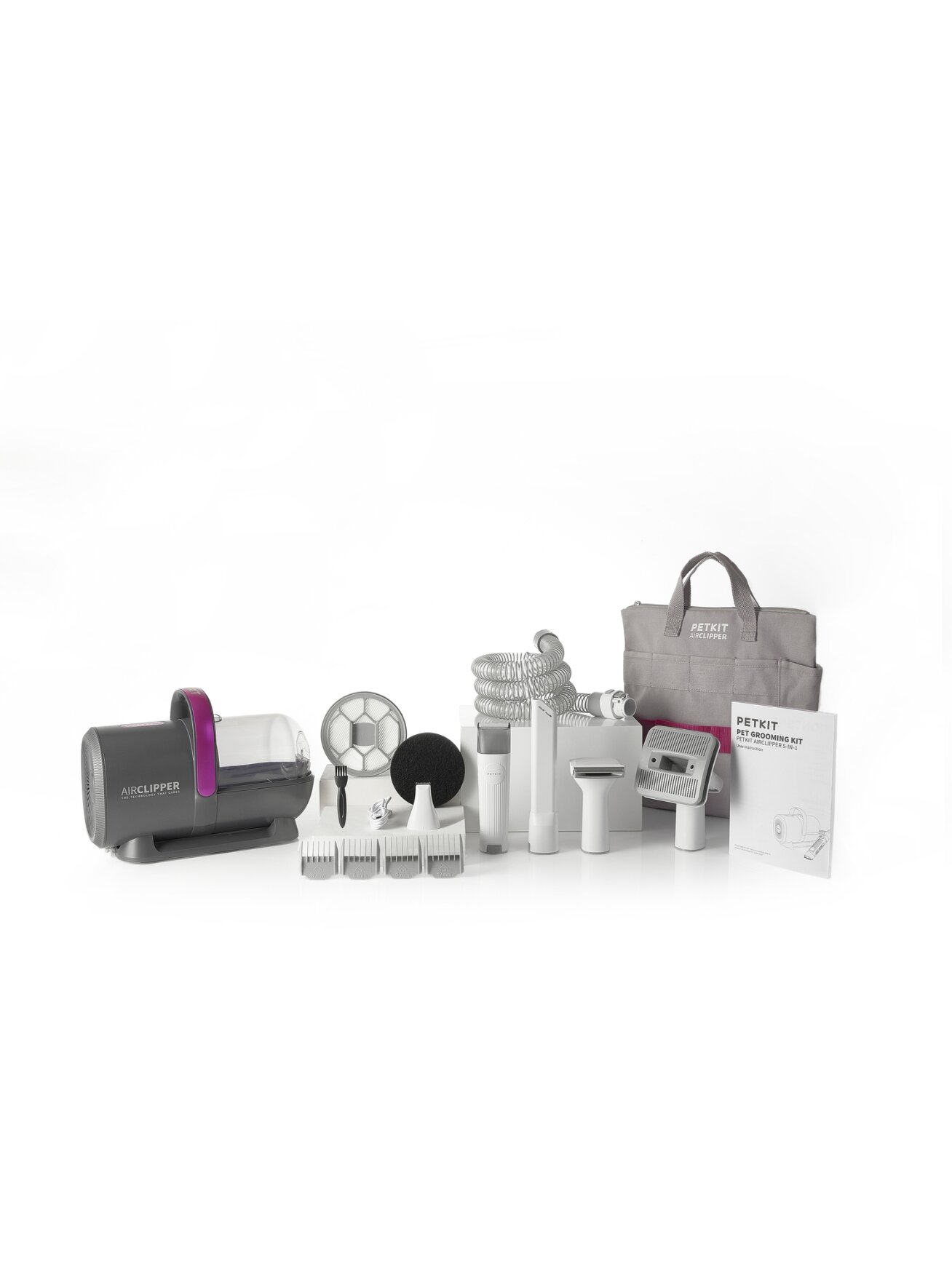 PETKIT | Air Clipper Pet Grooming Vacuum Kit 5in1 | LM4 | Grey/White 10 PETKIT | Air Clipper Pet Grooming Vacuum Kit 5in1 | LM4 | Grey/White 10