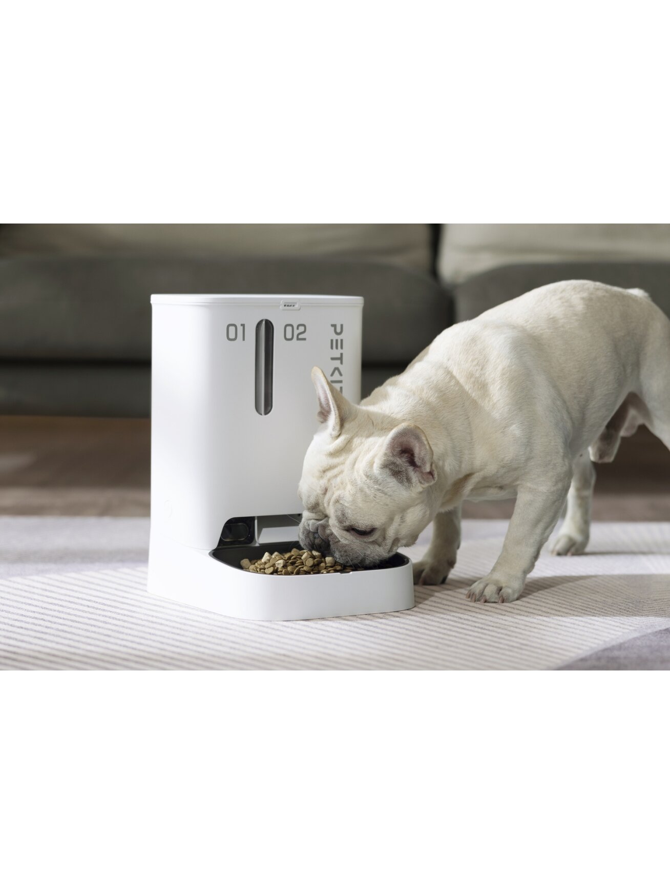PETKIT | Feeder with Camera | P591 YumShare Dual-hopper | Capacity 2+3 L | White 4 PETKIT | Feeder with Camera | P591 YumShare Dual-hopper | Capacity 2+3 L | White 4