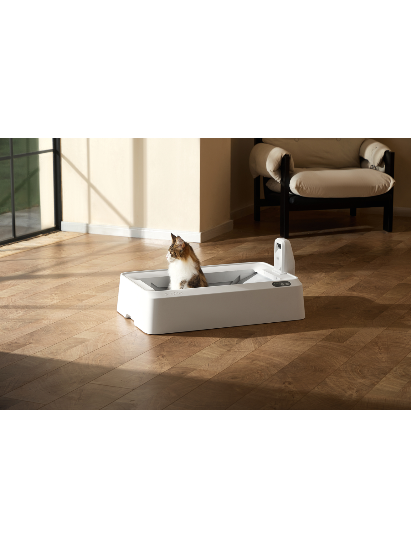 PETKIT Purobot Crystal Duo with Camera Self-Cleaning Cat Litter Box | White 3