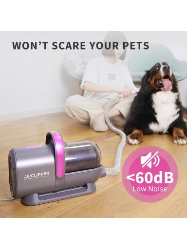PETKIT | Air Clipper Pet Grooming Vacuum Kit 5in1 | LM4 | Grey/White