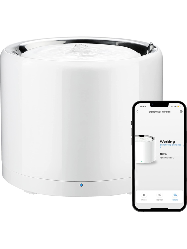 PETKIT | Smart Pet Drinking Fountain | Eversweet 3 Pro (Wireless Pump) | Capacity 1.8 L | Filtering | Material Stainless Steel, ABS | White PETKIT | Smart Pet Drinking Fountain | Eversweet 3 Pro (Wireless Pump) | Capacity 1.8 L | Filtering | Material Stainless Steel, ABS | White