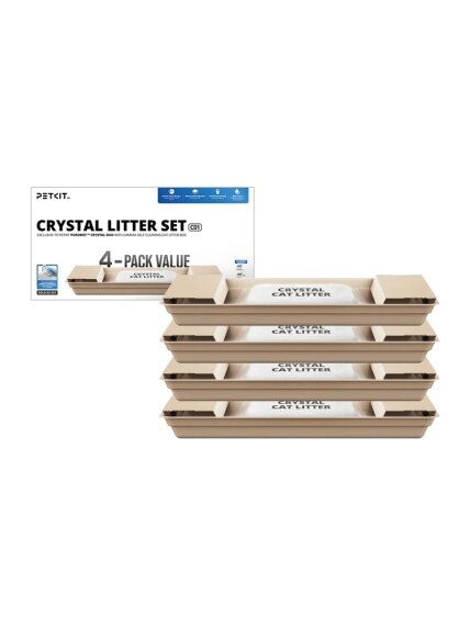 PETKIT Crystal Litter for Purobot Crystal Duo, 4 bags