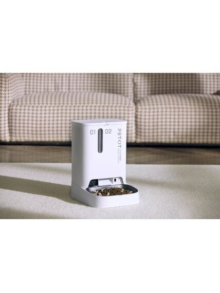PETKIT | Feeder with Camera | P591 YumShare Dual-hopper | Capacity 2+3 L | White 3 PETKIT | Feeder with Camera | P591 YumShare Dual-hopper | Capacity 2+3 L | White 3