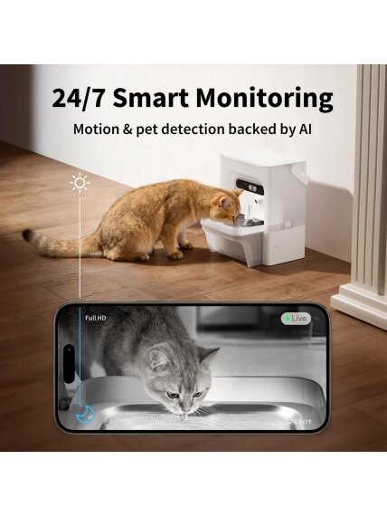 PETKIT Pet Water Fountain with Camera | EverSweet Ultra | Capacity 5 L | Material ABS, 304 Stainless Steel, PP, PPO | White 1 PETKIT Pet Water Fountain with Camera | EverSweet Ultra | Capacity 5 L | Material ABS, 304 Stainless Steel, PP, PPO | White 1