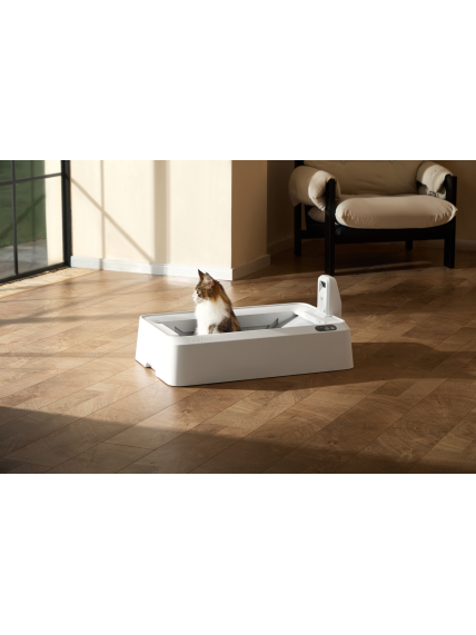 PETKIT Purobot Crystal Duo with Camera Self-Cleaning Cat Litter Box | White 3