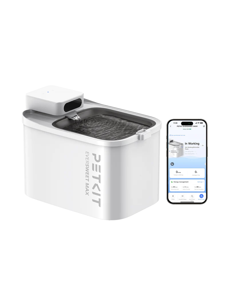 PETKIT Drinking Fountain | Eversweet Max UVC | Capacity 3 L | Material Food-grade ABS | White 1 PETKIT Drinking Fountain | Eversweet Max UVC | Capacity 3 L | Material Food-grade ABS | White 1
