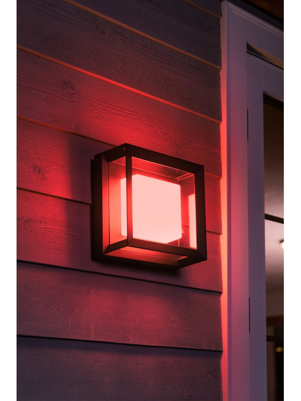 Philips Hue WCA Econic Outdoor Square Wall Lantern | 15 W | 2000-6500 Hue White Colour Ambiance 4 Philips Hue WCA Econic Outdoor Square Wall Lantern | 15 W | 2000-6500 Hue White Colour Ambiance 4