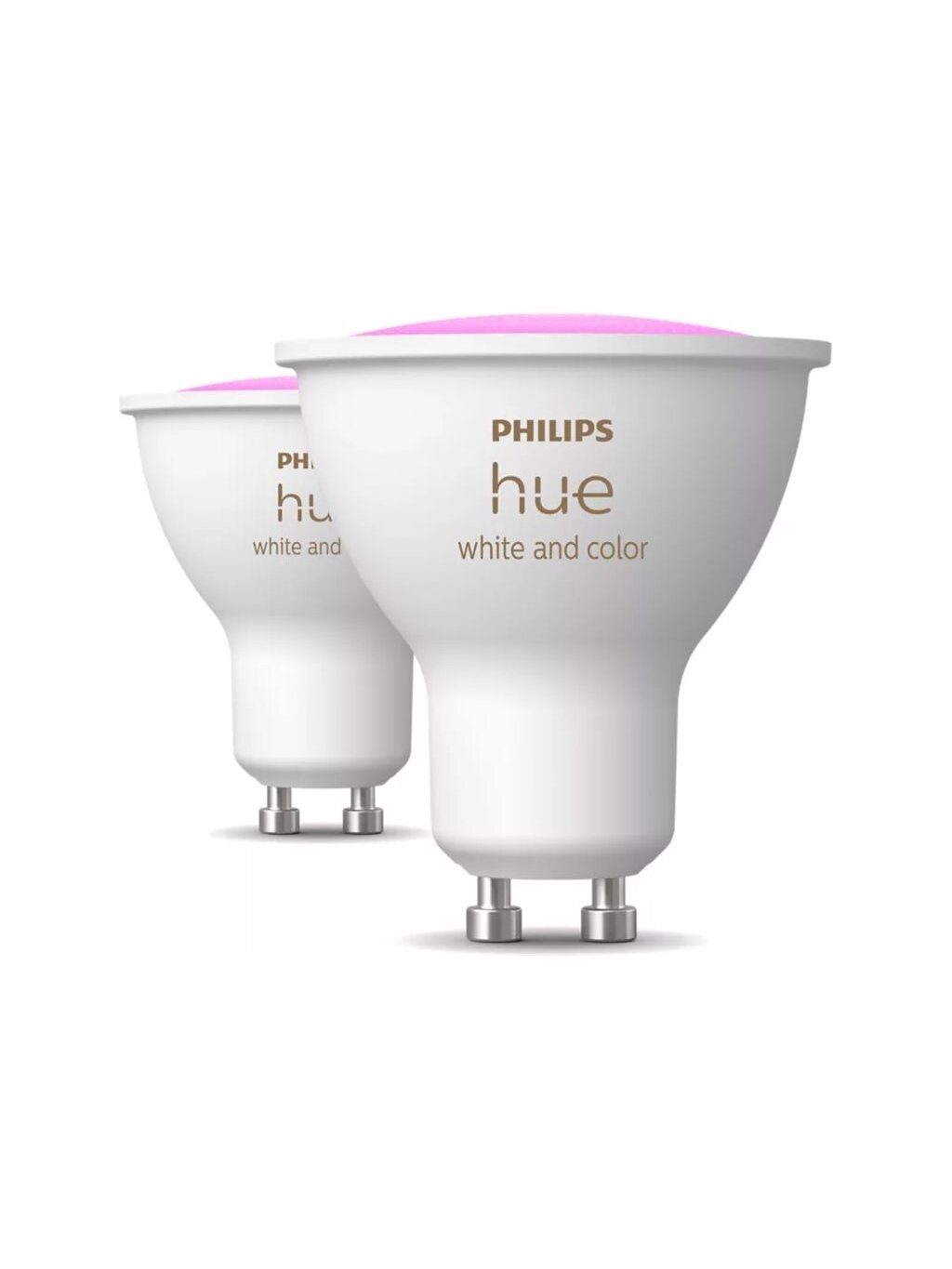 Philips Hue Smart Spotlight, 2pcs pack | GU10 | 4.2 W | Warm to cool white and color
