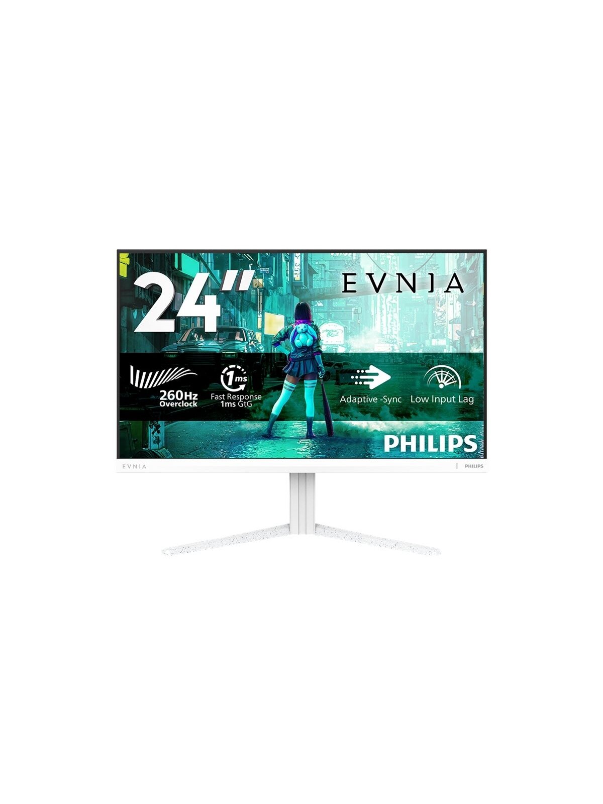 Philips Evnia 24M2N3201PL/00 | 24 " | Fast IPS | FHD | 16:9 | 260 Hz | 1 ms | 1920 x 1080 pixels | 300 cd/m² | HDMI ports quantity 1 | White 1 Philips Evnia 24M2N3201PL/00 | 24 " | Fast IPS | FHD | 16:9 | 260 Hz | 1 ms | 1920 x 1080 pixels | 300 cd/m² | HDMI ports quantity 1 | White 1