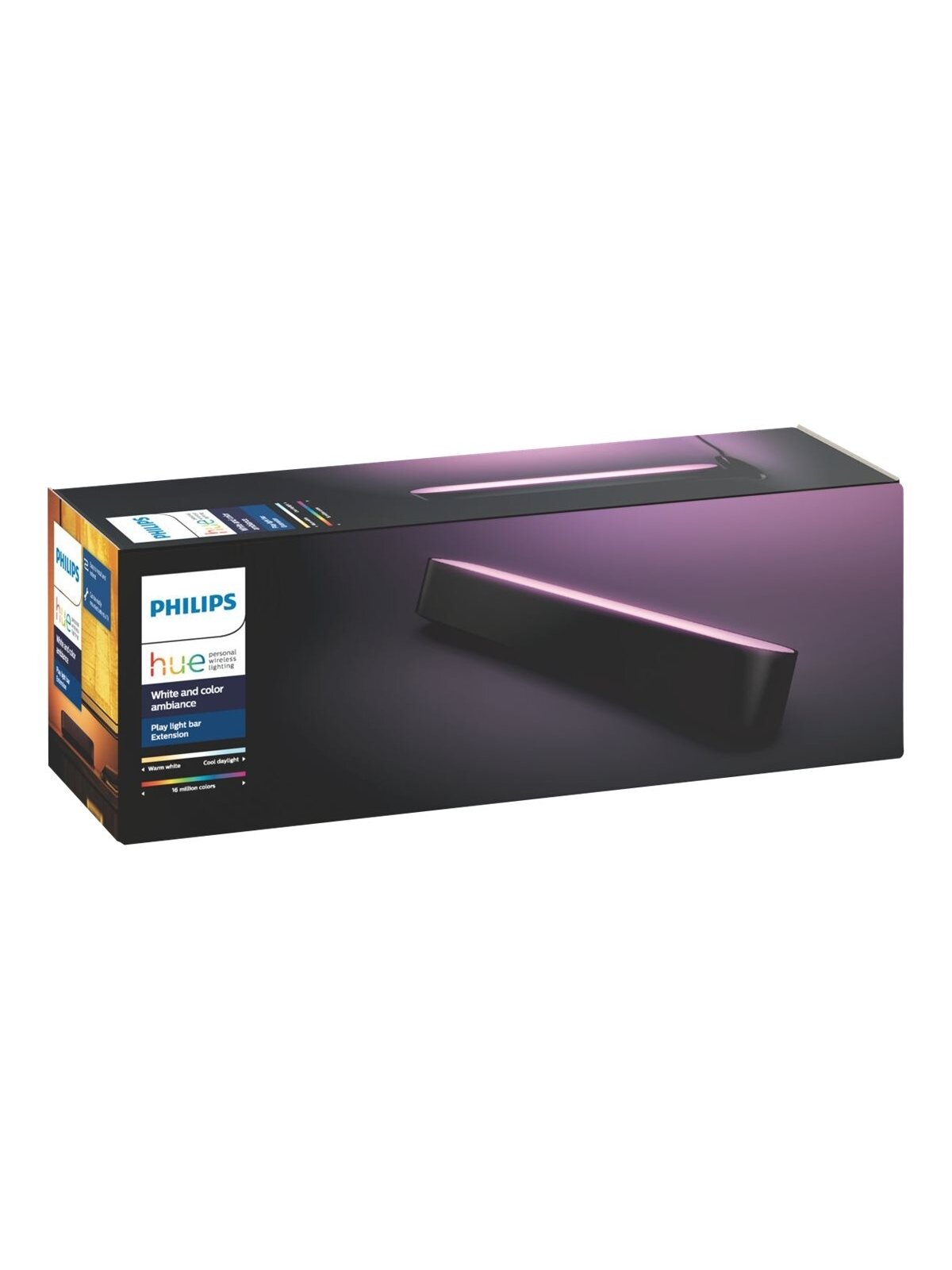 Philips Hue | COL Play Light Bar Extension, Black | 42 W | 2000-6500 Hue White Color Ambiance 3 Philips Hue | COL Play Light Bar Extension, Black | 42 W | 2000-6500 Hue White Color Ambiance 3