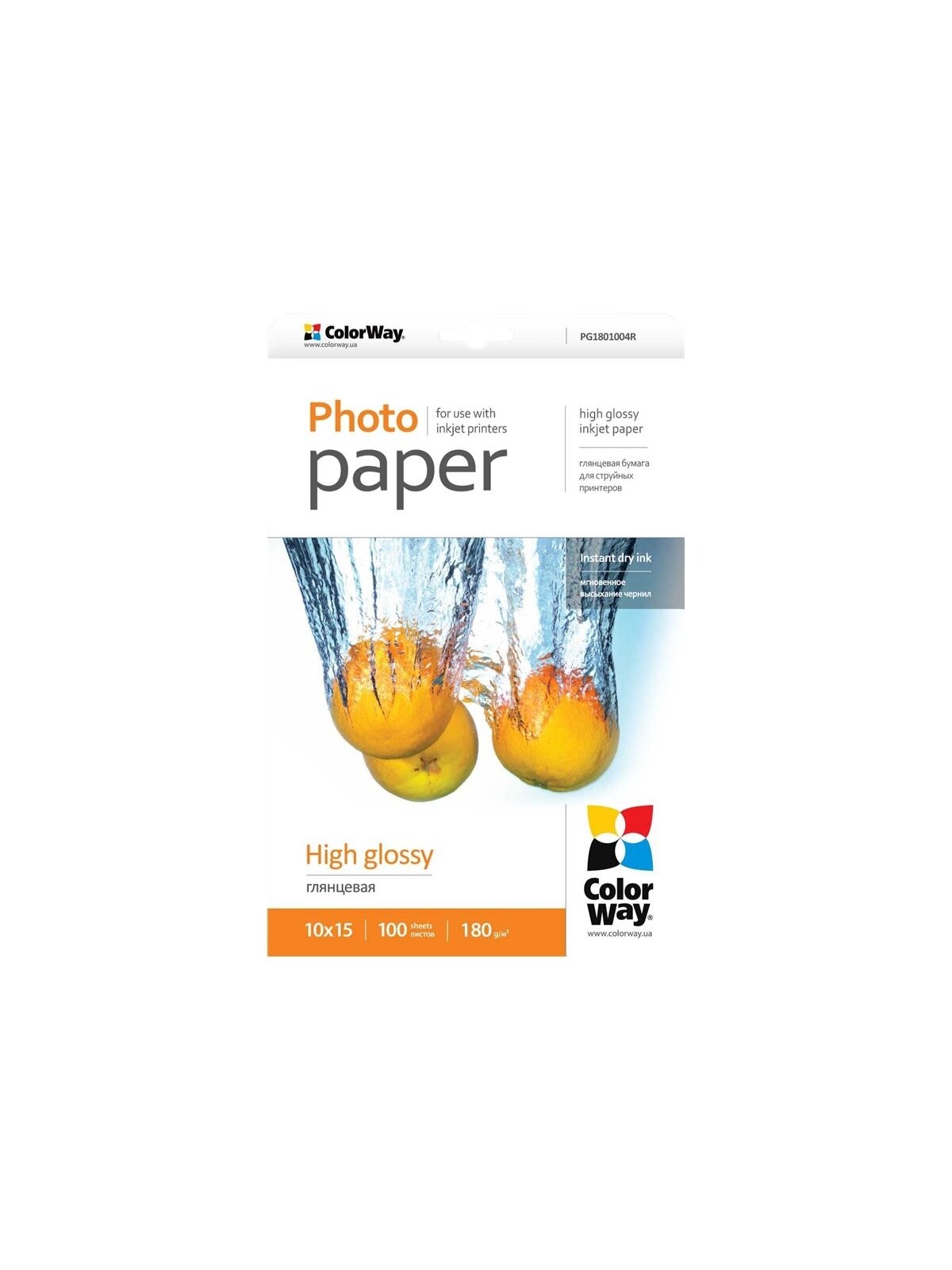 Photo Paper 100 pc. | PG1801004R | Glossy | 180 g/m² | 10 x 15 cm