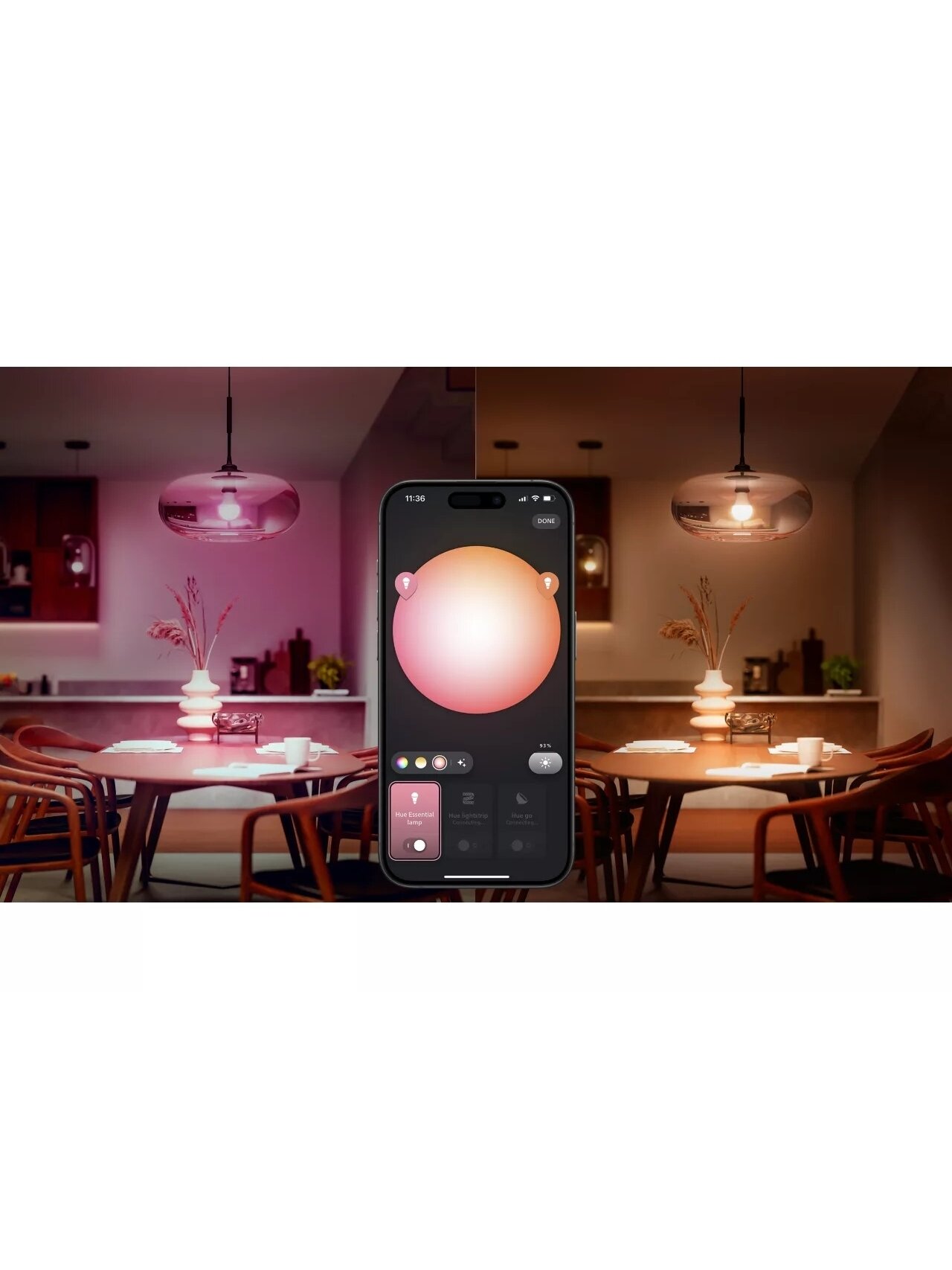 Philips Hue E WCA 806 A60 3P EU | E27 | 8 W | 16 million colours, White and colour light | Bluetooth and Zigbee 4 Philips Hue E WCA 806 A60 3P EU | E27 | 8 W | 16 million colours, White and colour light | Bluetooth and Zigbee 4
