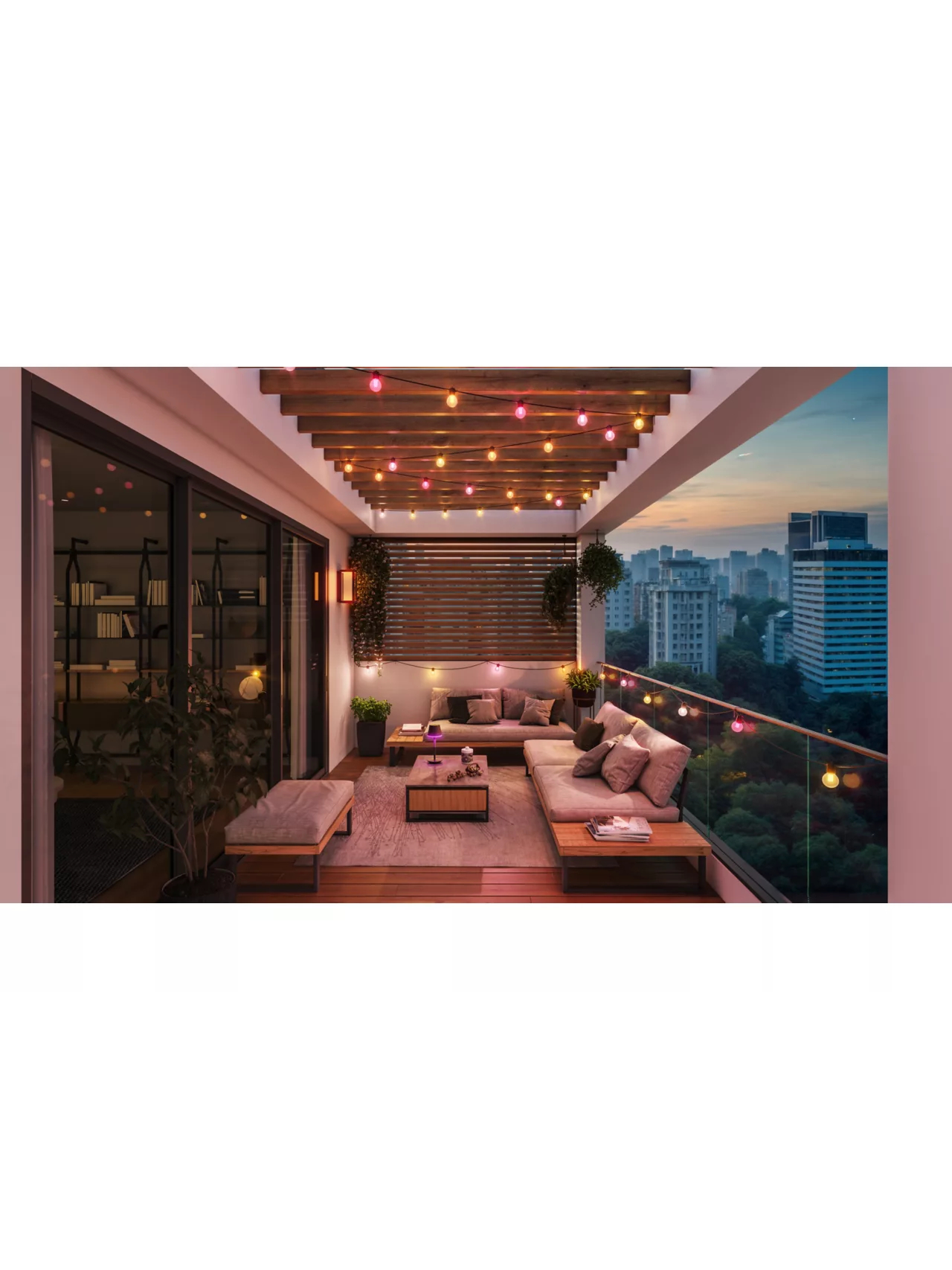 Philips Hue Hue Festavia Globe Outdoor String Lights, 21m Extension | 30 W 8