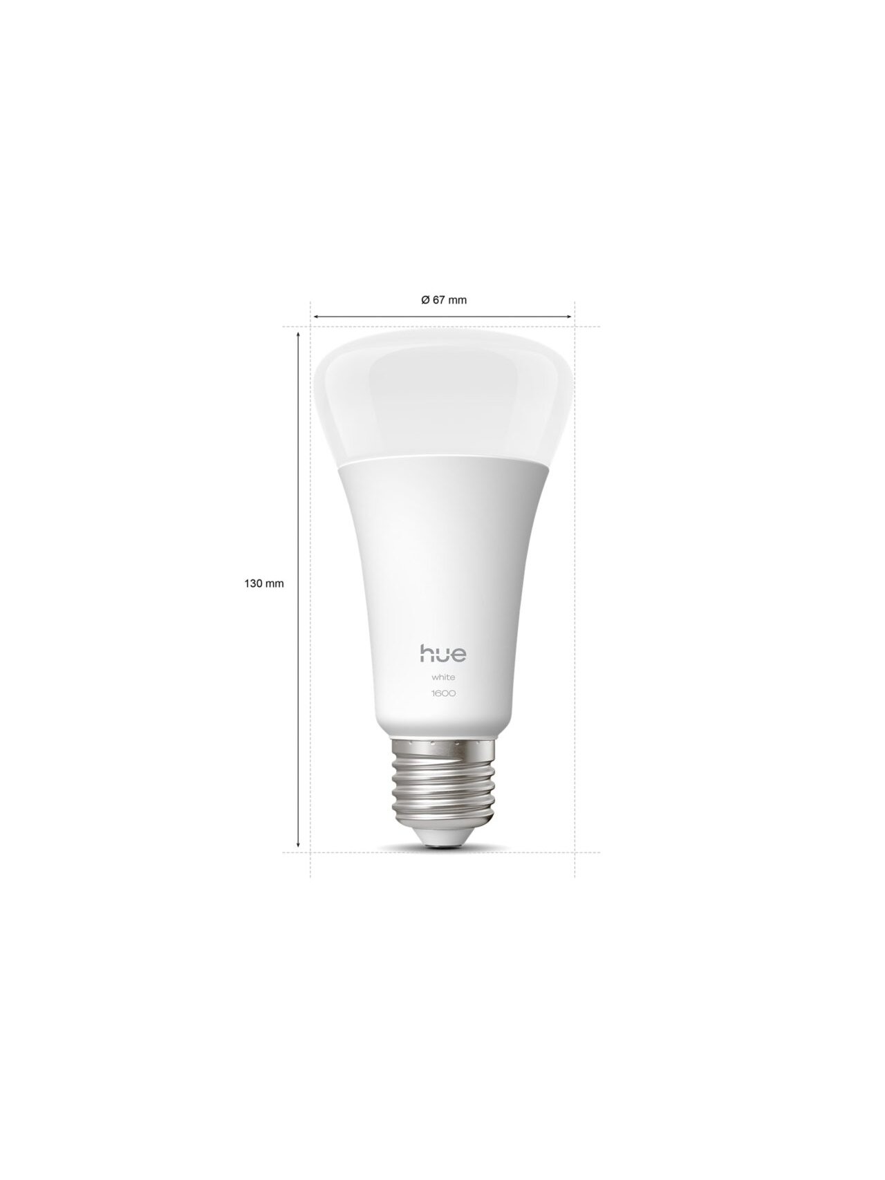 Philips Hue W 1600 A67 1P EU | E27 | 13.5 W | Soft white light | Bluetooth and Zigbee 3