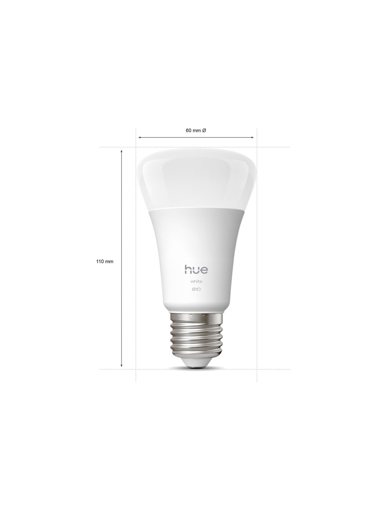 Philips Hue W 810 A60 2P EU | E27 | 7 W | Warm white to cool white light | Bluetooth, Zigbee 4 Philips Hue W 810 A60 2P EU | E27 | 7 W | Warm white to cool white light | Bluetooth, Zigbee 4