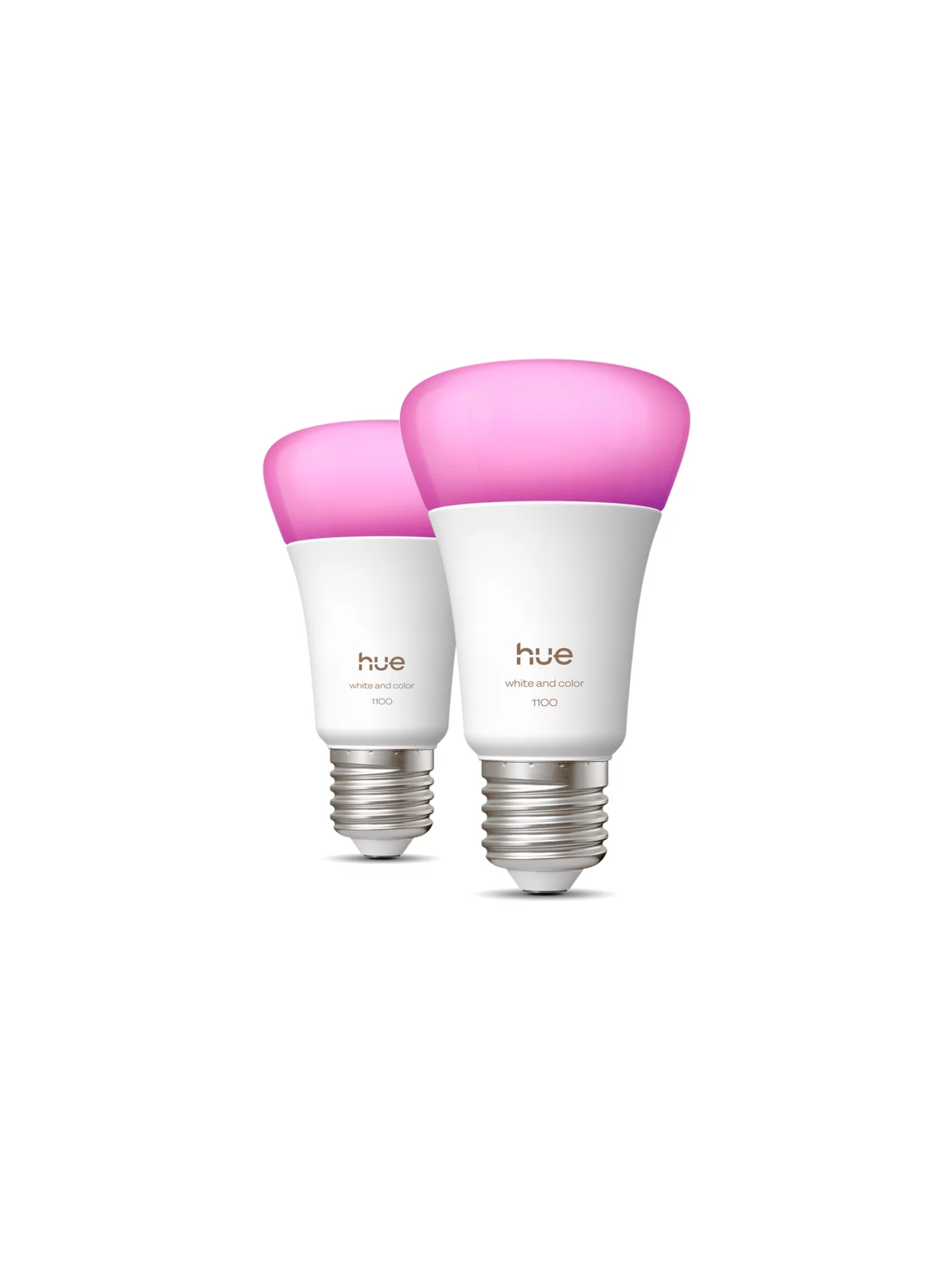 Philips Hue WCA 1100 A60 2P EU | E27 | 8.1 W | White and colour light | Bluetooth and Zigbee