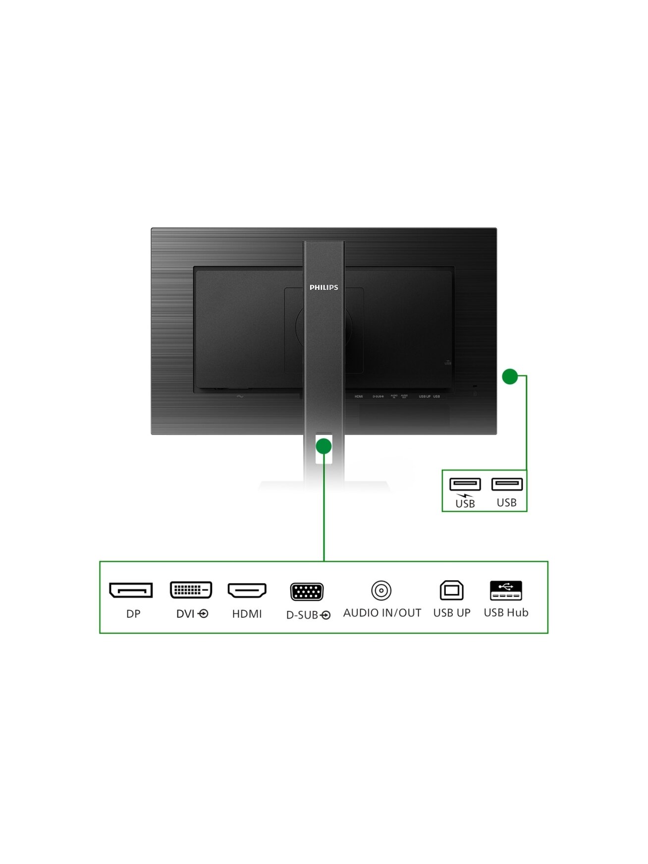 Philips | 272B1G/00 | 27 " | IPS | 16:9 | 75 Hz | 4 ms | 1920 x 1080 pixels | 250 cd/m² | HDMI ports quantity 1 | Black 6