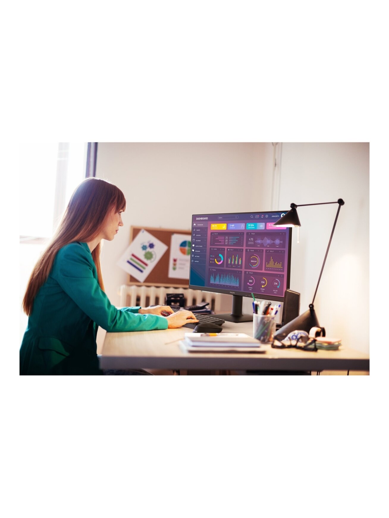 Philips | 27E2N1100L/00 | 27 " | VA | 16:9 | 100 Hz | 4 ms | 1920 x 1080 pixels | 250 cd/m² | HDMI ports quantity 1 | Black 6