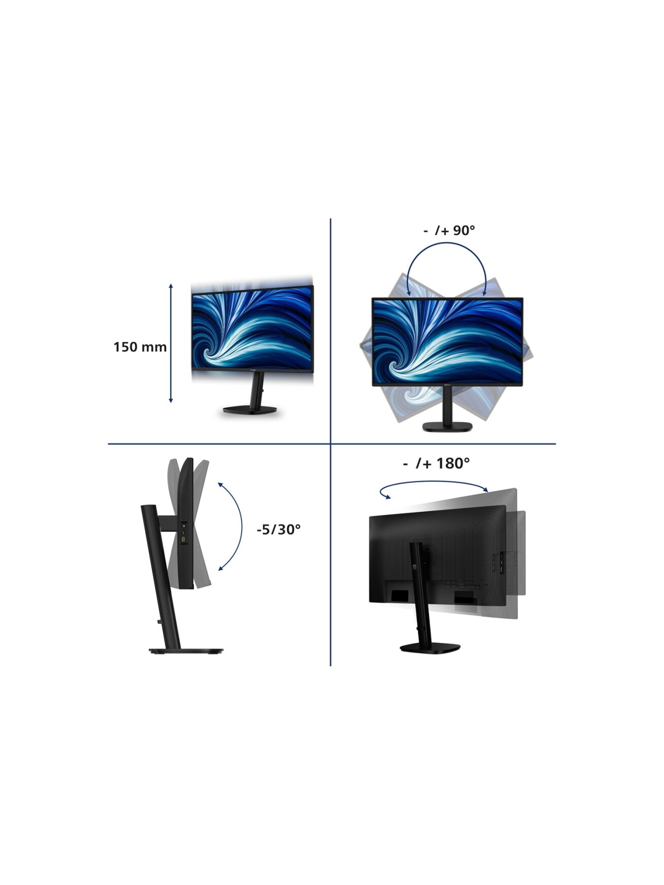 PHILIPS Business Monitor 27B2N3200J/00 IPS 27" IPS 1920x1080/16:9/4ms/350cd/m2/HDMI DisplayPort USB Audio Out | Philips 4 PHILIPS Business Monitor 27B2N3200J/00 IPS 27" IPS 1920x1080/16:9/4ms/350cd/m2/HDMI DisplayPort USB Audio Out | Philips 4