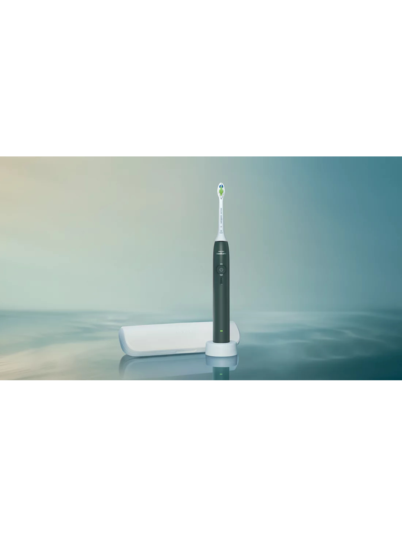 Philips | Electric Toothbrush | HX4033/26 Sonicare 3100 | Rechargeable | For adults | Number of brush heads included 1 | Number of teeth brushing modes 1 | Forest Green 4