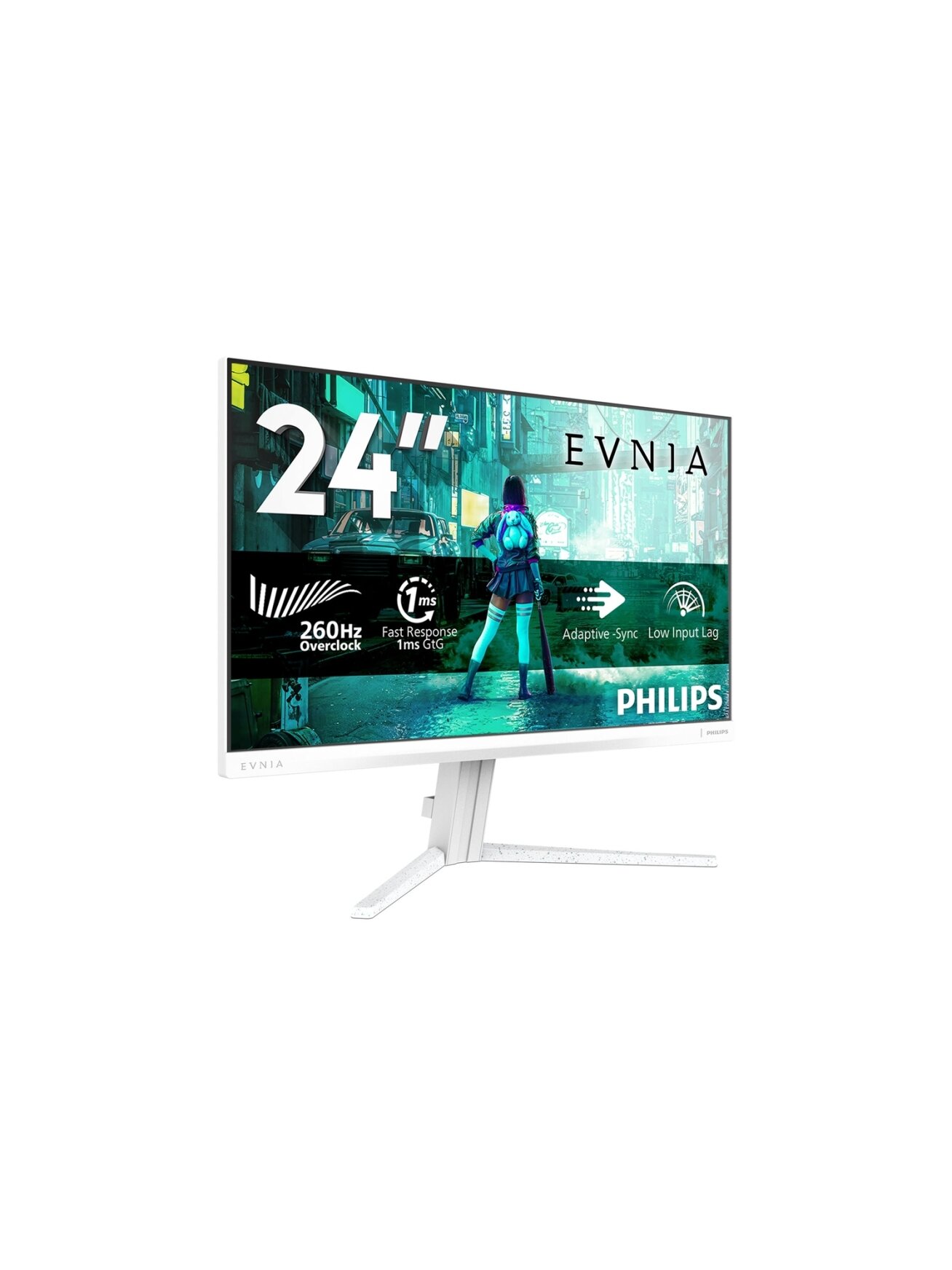 Philips Evnia 24M2N3201PL/00 | 24 " | Fast IPS | FHD | 16:9 | 260 Hz | 1 ms | 1920 x 1080 pixels | 300 cd/m² | HDMI ports quantity 1 | White Philips Evnia 24M2N3201PL/00 | 24 " | Fast IPS | FHD | 16:9 | 260 Hz | 1 ms | 1920 x 1080 pixels | 300 cd/m² | HDMI ports quantity 1 | White