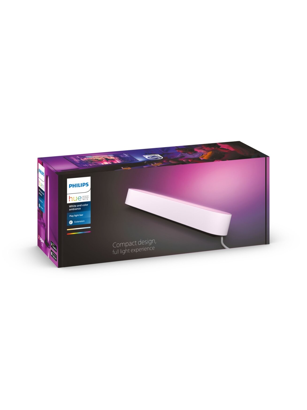 Philips Hue Play WCA Lightbar Extension, White | 42 W | 2000-6500 Hue White Colour Ambiance 7 Philips Hue Play WCA Lightbar Extension, White | 42 W | 2000-6500 Hue White Colour Ambiance 7