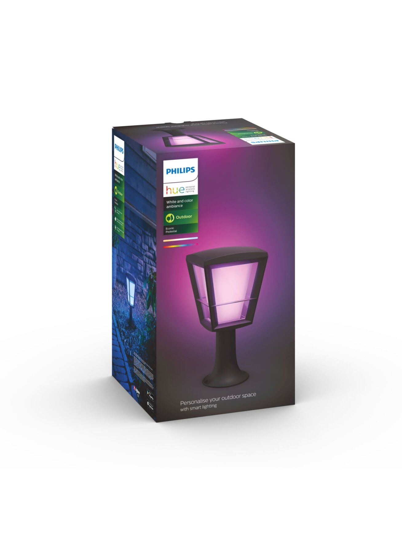 Philips Hue WCA Econic Outdoor Pedestal Lantern | 15 W | 2000-6500 Hue White Colour Ambiance 2 Philips Hue WCA Econic Outdoor Pedestal Lantern | 15 W | 2000-6500 Hue White Colour Ambiance 2