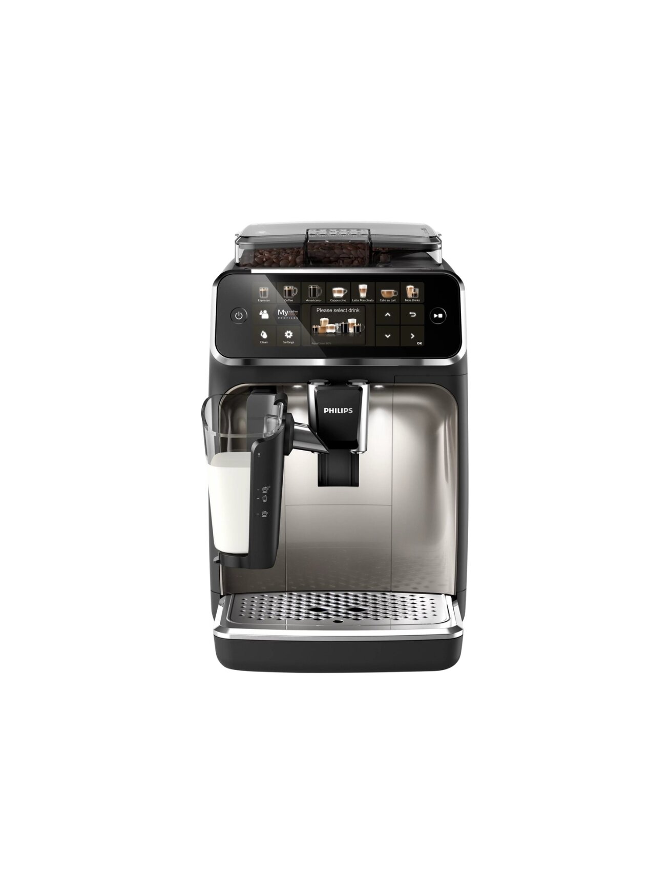 Philips | Series 5400 Coffee Maker | EP5447/90 | Pump pressure 15 bar | Built-in milk frother | Fully Automatic | 1500 W | Black 2