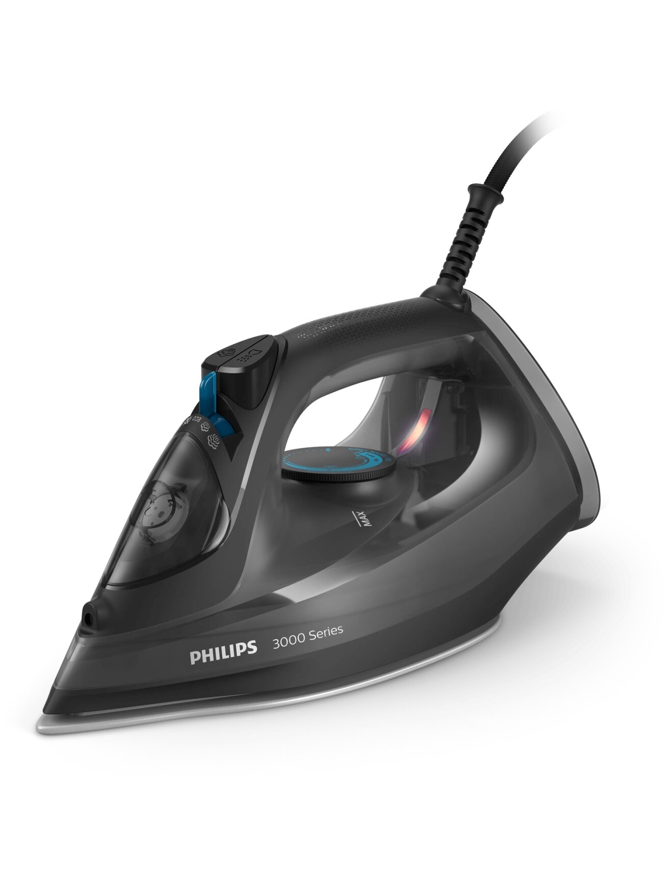Philips Steam iron | DST3041/80 3000 series | Steam Iron | 2600 W | Continuous steam 40 g/min | Water tank capacity 300 ml | Black | Steam boost performance 200 g/min Philips Steam iron | DST3041/80 3000 series | Steam Iron | 2600 W | Continuous steam 40 g/min | Water tank capacity 300 ml | Black | Steam boost performance 200 g/min