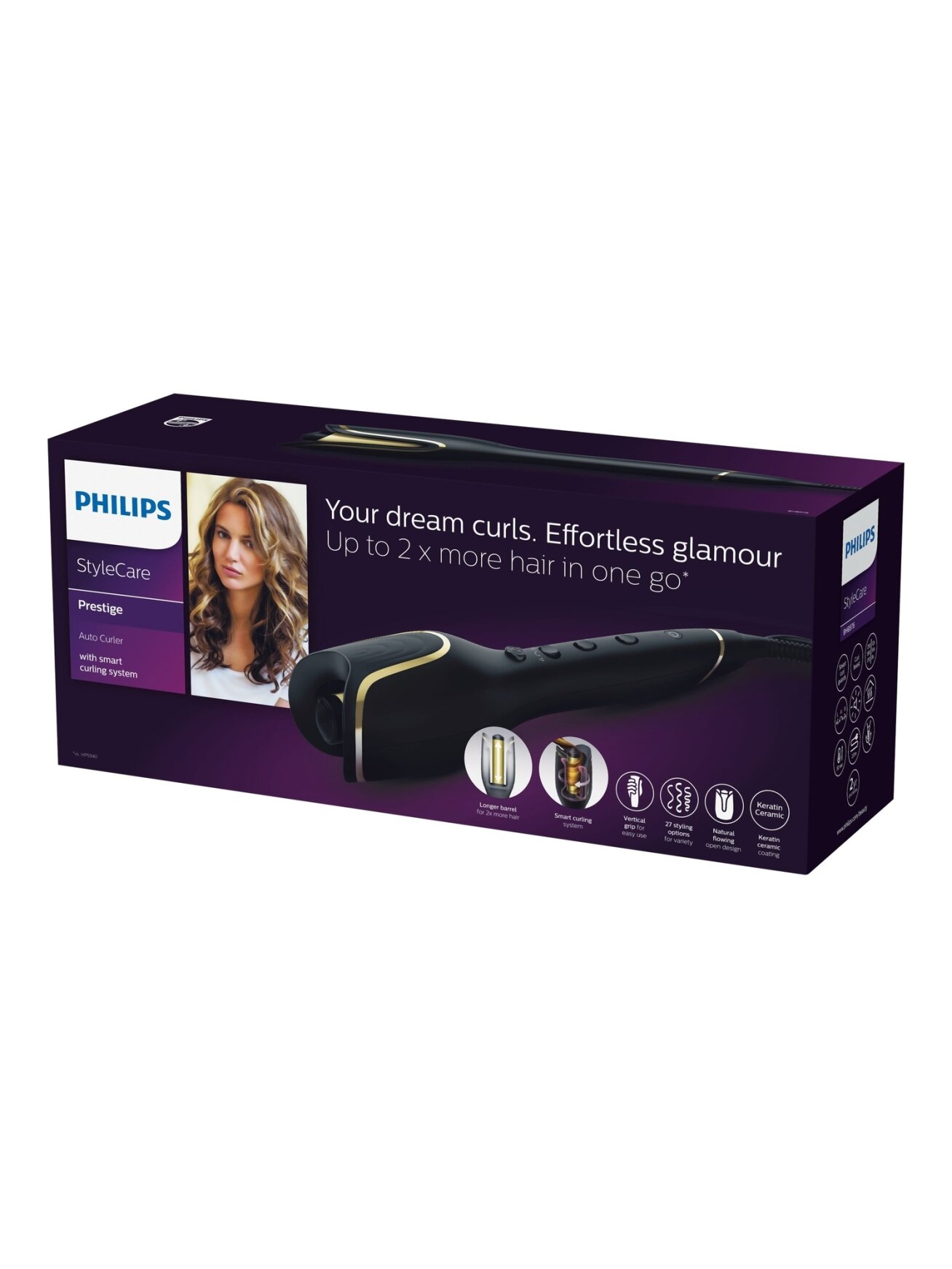 Philips | StyleCare Prestige Auto Curler | BHB876/00 | Temperature (min) 170 °C | Temperature (max) 210 °C 4 Philips | StyleCare Prestige Auto Curler | BHB876/00 | Temperature (min) 170 °C | Temperature (max) 210 °C 4