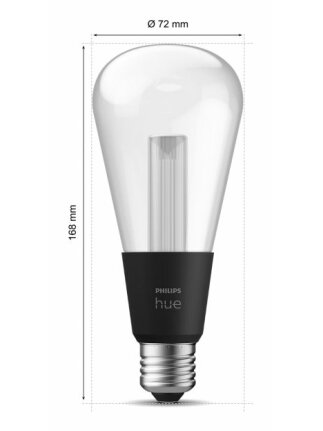 Philips Hue WCA Lightguide ST72 | E27 | 6.8 W | White and colour light 2 Philips Hue WCA Lightguide ST72 | E27 | 6.8 W | White and colour light 2