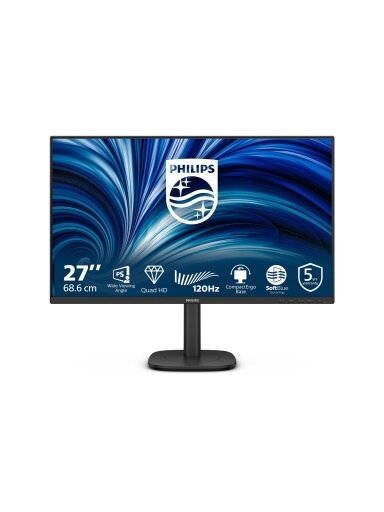 Philips | 27B2N3500J/00 | 27 " | IPS | QHD | 16:9 | 120 Hz | 4 ms | 2560 x 1440 pixels | 350 cd/m² | HDMI ports quantity 2 | Black