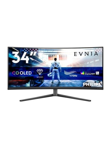 Philips | 34M2C6500/00 Evnia 6000 | 34 " | LED | WQHD | 21:9 | 175 Hz | 0.03 ms | 3440 x 1440 pixels | HDMI ports quantity 2