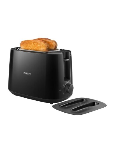 Philips | Daily collection toaster | HD2582/90 | Power 830 W | Number of slots 2 | Housing material Plastic | Black