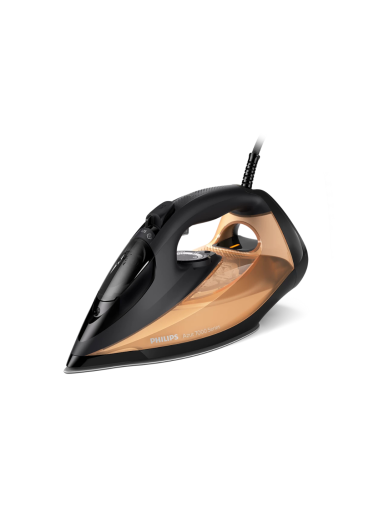 Philips DST7040/80 7000 series | Steam Iron | 2800 W | Water tank capacity 300 ml | Continuous steam 50 g/min | Steam boost performance 250 g/min | Black/Gold Philips DST7040/80 7000 series | Steam Iron | 2800 W | Water tank capacity 300 ml | Continuous steam 50 g/min | Steam boost performance 250 g/min | Black/Gold