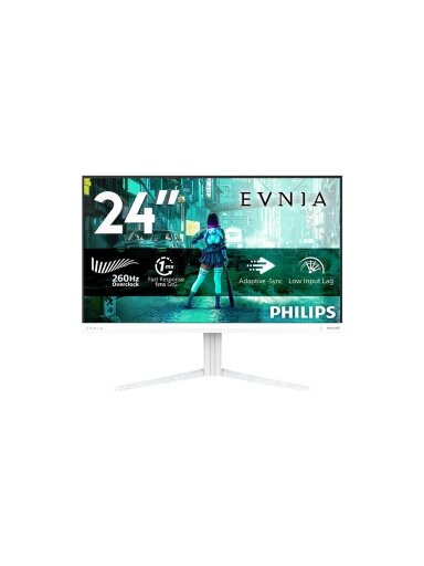 Philips Evnia 24M2N3201PL/00 | 24 " | Fast IPS | FHD | 16:9 | 260 Hz | 1 ms | 1920 x 1080 pixels | 300 cd/m² | HDMI ports quantity 1 | White Philips Evnia 24M2N3201PL/00 | 24 " | Fast IPS | FHD | 16:9 | 260 Hz | 1 ms | 1920 x 1080 pixels | 300 cd/m² | HDMI ports quantity 1 | White