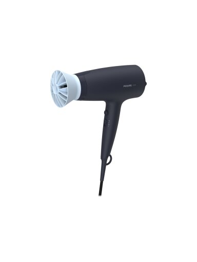 Philips | Hair Dryer | BHD360/20 | 2100 W | Number of temperature settings 6 | Ionic function | Diffuser nozzle | Black/Blue